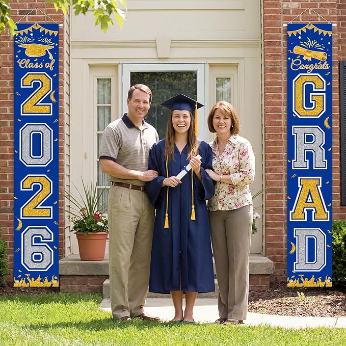 Graduation Banner 2026, Class of 2026 Banner, Indoor Outdoor Graduation Party - Image 3