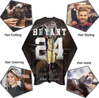 Barber Capes for Men Hair Cutting Salon Cape with Snaps Hairdresser Gown Stylist Cape- 63”× 56”