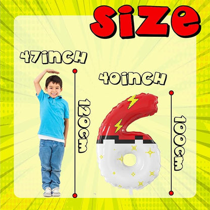 Red White Cartoon Theme Nylon Balloons Cartoon Balloons Birthday Party Balloons - Image 2