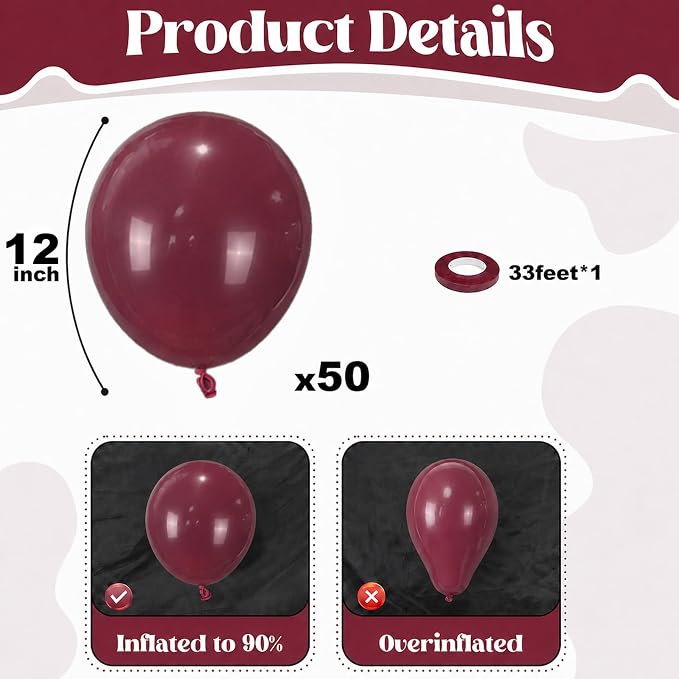 Burgundy Balloons - Image 3