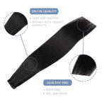 COOKAYU Invisible Tape in Extensions Human Hair, Natural Black Seamless Injected Tape Ins Remy Hair 20Inch 45g 20pcs Straight Invisi Edge Extensions Silky Smooth