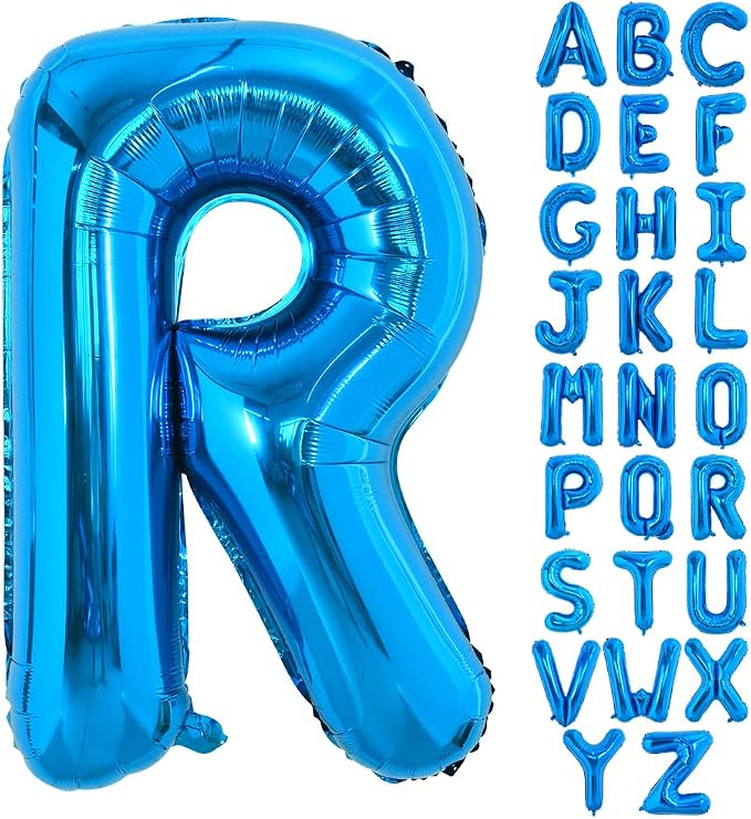 TONIFUL 40 Inch Large Blue Letter R Foil Balloons Alphabet Balloons | Giant by TONIFUL