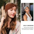 Elastic Knotted Headbands for Women Criss Cross Head Bands for Women's Hair Non Slip Boho Wrap Twisted Hair Accessories