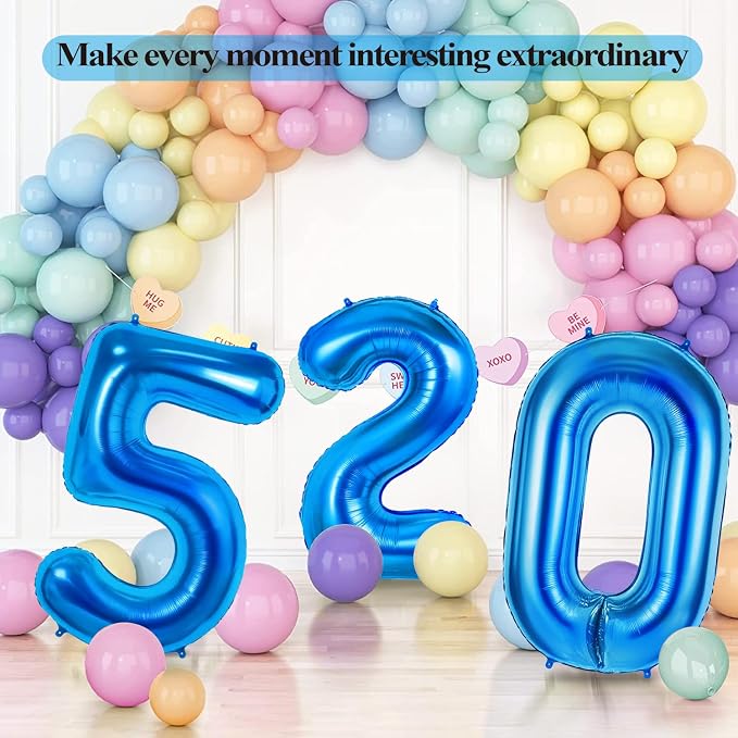 Number 7 Balloons for 7th Birthday Party Decorations, 0-100 Large No.7 Balloons - Image 6