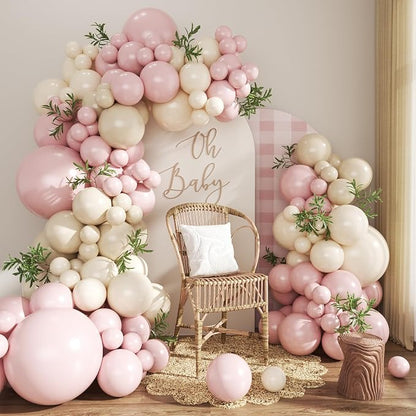 Dusty Pink Balloon Arch Garland Kit by CROSSFINGERS