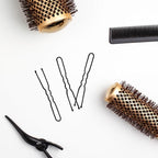 Set of 350 premium U-shaped hair pins, measuring 6cm/2.4 inches, perfect for women, girls, and hairdressers. with a clear storage box and is suitable for all hair types(Black) (350 Pins)