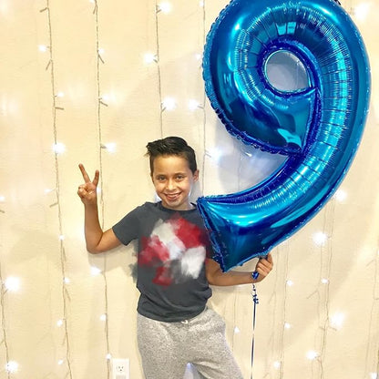 60 Balloon 40 inch Dark Blue Number Balloons - Image 2
