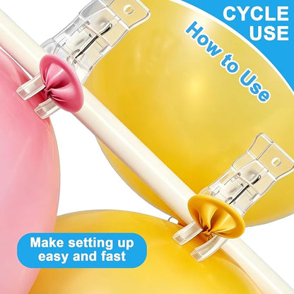 30 Pcs Large Balloon Clips, 3.5" Transparent Heavy Duty Spring Clips - Image 5
