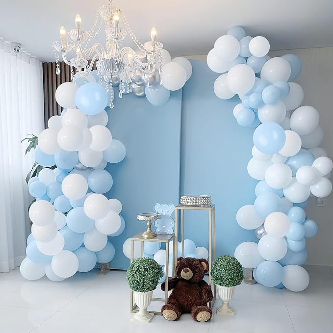 Blue and White Balloons by FHEKFNG