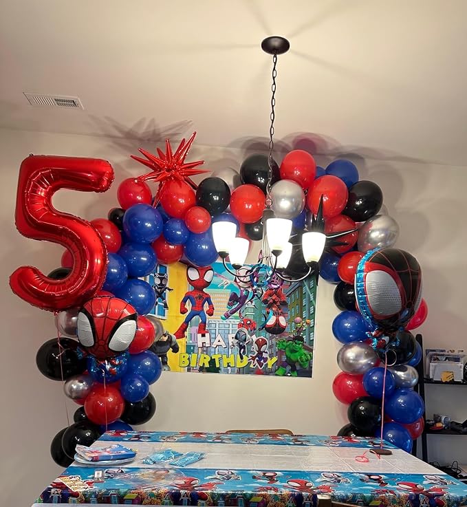 40 inch Number Balloon 0-9 Red Large Number 5 Balloons, Digital Balloons - Image 2