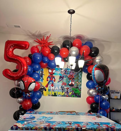 40 inch Number Balloon 0-9 Red Large Number 5 Balloons, Digital Balloons - Image 2