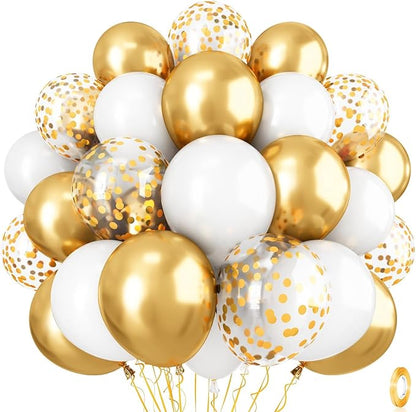 Metallic Gold Balloons Set by Isndare