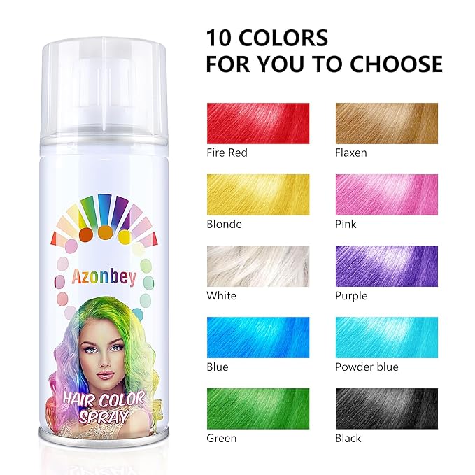 Halloween Hair Spray,Temporary Hair Color Spray for Women Kids Men,Washable Hairspray,Colored Hair Spray,Color Hairspray for Halloween,Party,Cosplay,Christmas Day (02#Orange)
