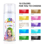 Halloween Hair Spray,Temporary Hair Color Spray for Women Kids Men,Washable Hairspray,Colored Hair Spray,Color Hairspray for Halloween,Party,Cosplay,Christmas Day (01#White)