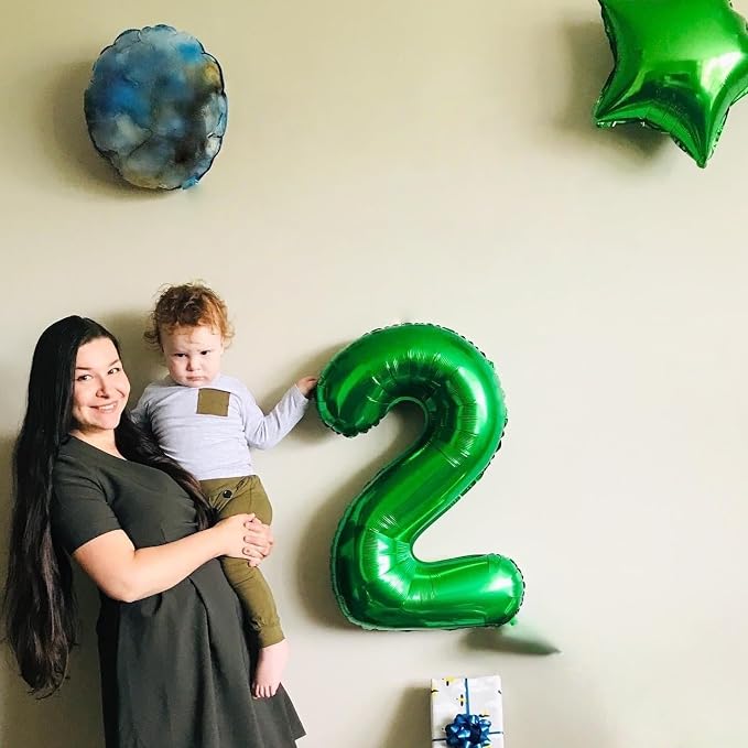 Emerald Green Number Balloons, 40 Inch Dark Green Number 4 Balloon - Image 5