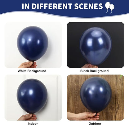 RUBFAC 135pcs Navy Blue Balloons Different Sizes 18 12 10 5 Inch - Image 4
