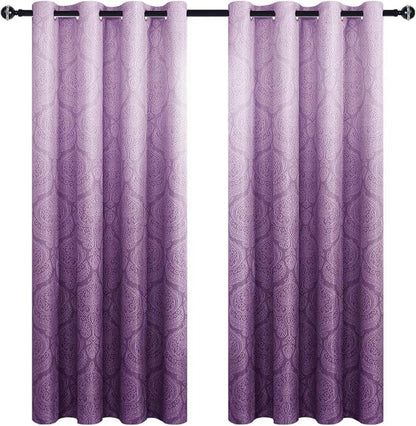 DWCN Ombre Blackout Curtains for Bedroom - Image 8