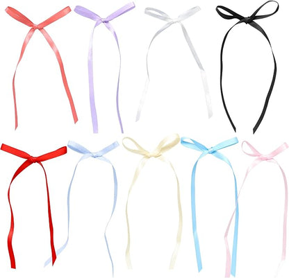 Ephlyn 30Pcs Bow Cupcake Toppers Valentine's Bowknot Ribbons Coquette Bow High - Image 3