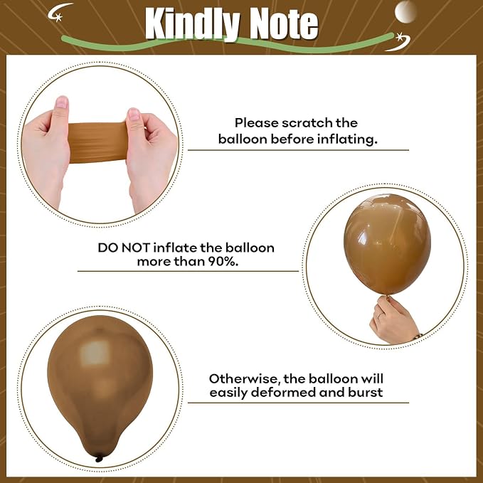 HILAVO Sage Green and Brown Balloons, 12 Inch Olive Green Brown and Gold Jungle - Image 9