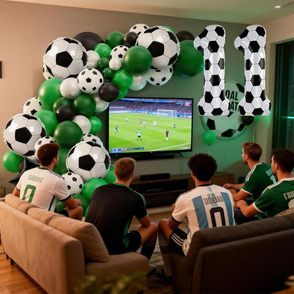 40 Inch Soccer Number 3 Foil Balloon, Soccer Birthday Party Decorations | - Image 6