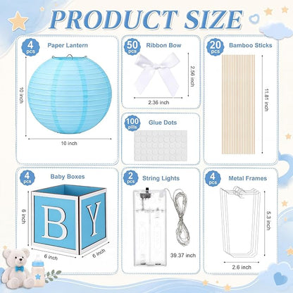 4 Sets Baby Shower Hot Air Balloon Tables Centerpieces - Image 2