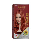 Creme Hair Color Permanent Hair Dye Color - With Improved Creme Formula for 100% Gray Coverage Ammonia Free Hair Color Dye for Rich Bright Long lasting (Flame Red, 3.04 Fl Oz)