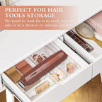 Professional Hot Hair Tools Organizer Bag Portable Travel Heat Resistant Storage Case Pouch for Curling Irons, Flat Irons, Hair Straightener and Styling Tools(17.7" x 3.2"x 3.2")