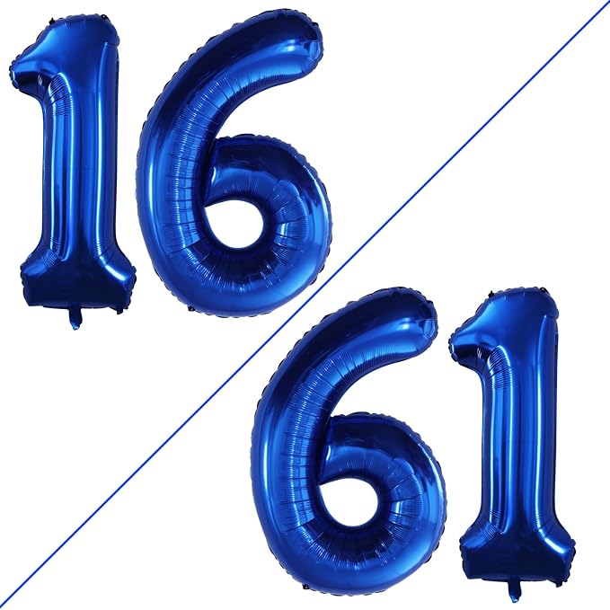 Number 16 Balloons for 16th Birthday Sweet 16 Party Decorations, 42 Inch Jumbo by GOER