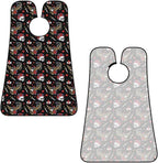 Beard Hair Catcher Bib, Waterproof Non-Stick Grooming Apron for Shaving Trimming, Perfect for Men Dad, Vintage Rock Snake Knife Wild Eagle Rose Skull Shave Bib