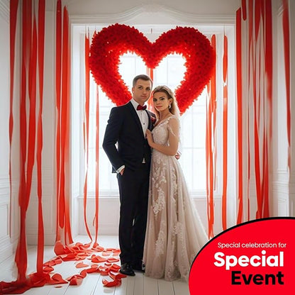 4 Red Streamers, 328ft Pack of Crepe Paper Party Decorations | Each roll is 82 - Image 7