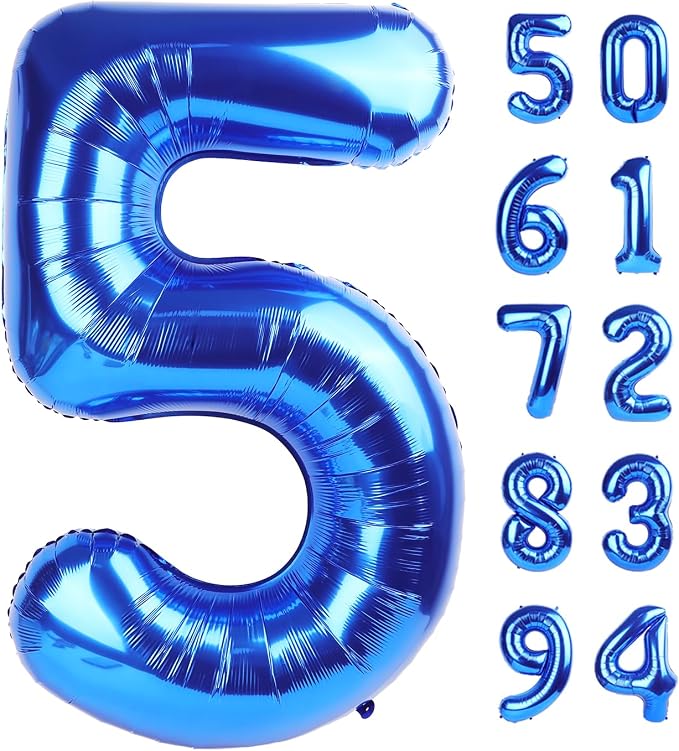 Navy Blue 5 Balloon by IWERP