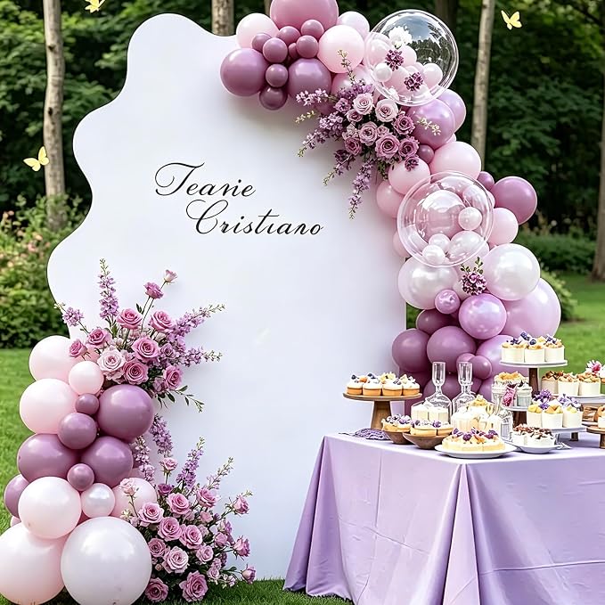 Pink and Purple Balloon Arch Kit - Image 3