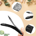 Rhinestone and Crystal Hair Clips 2-Pack, Sparkly Barrettes & Elegant Bling Accessories for Women & Girls(Set14)