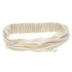 Motique Accessories Set of 3 Wide Cotton Head Band Solid Boho Yoga Style Soft Hairbands Tan Light Grey Dark Grey