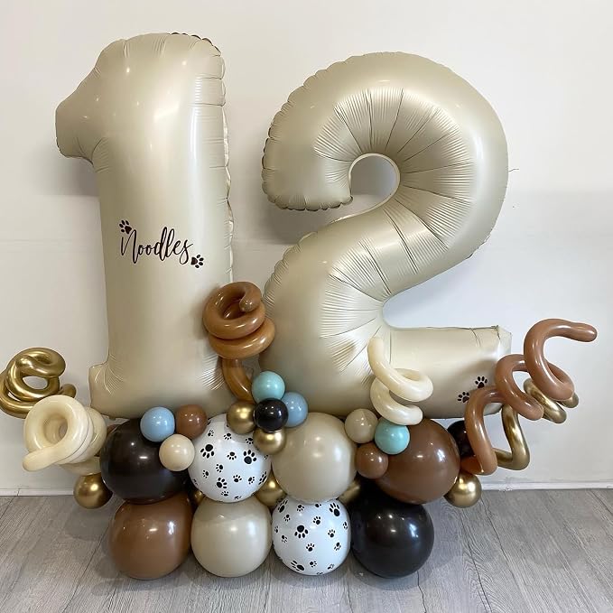 Biapian 40 Inch Cream Number 21 Balloon, 21st Birthday Balloons, Big Digital 21 - Image 4