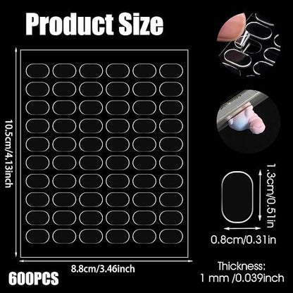 600 PCS Double Sided Adhesive Dots, Strong & Traceless Adhesive Stick Dots - Image 2
