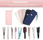 Hot Tools Organizer Heat Resistant Mat Case Hair Tools Holder Travel Bag Portable Hair Styling Tools Cover Pouch for Curling Iron,Flat Iron,Hair Straightener (Pink)