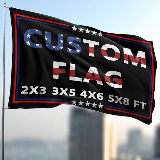 Custom Flag 4x6 Ft Double Sided by AIUSAAMZ