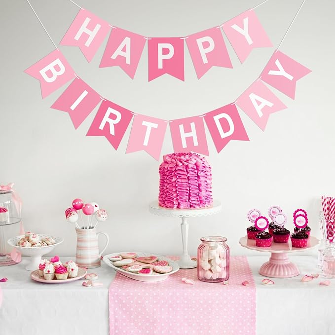 Happy Birthday Banner Birthday Party Banner NO DIY Happy Birthday Sign | - Image 4