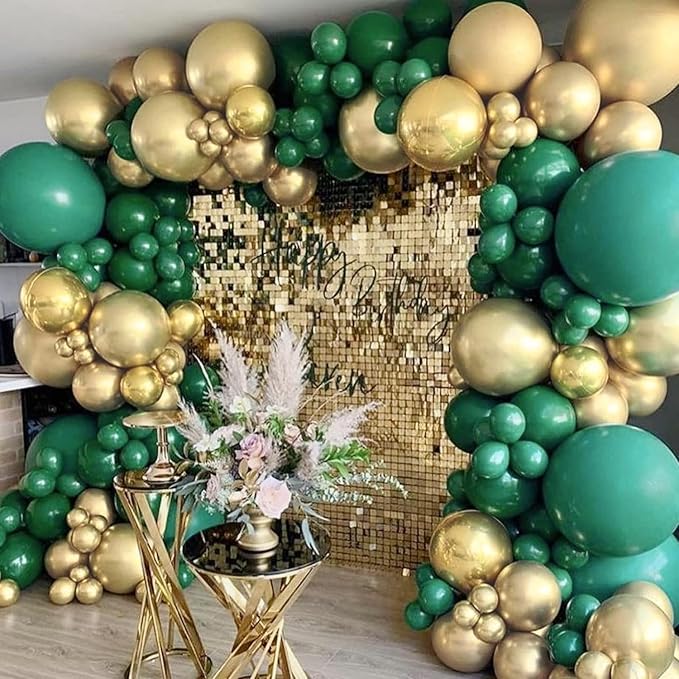 Dark Green Balloons, Thick & Durable, - Image 5