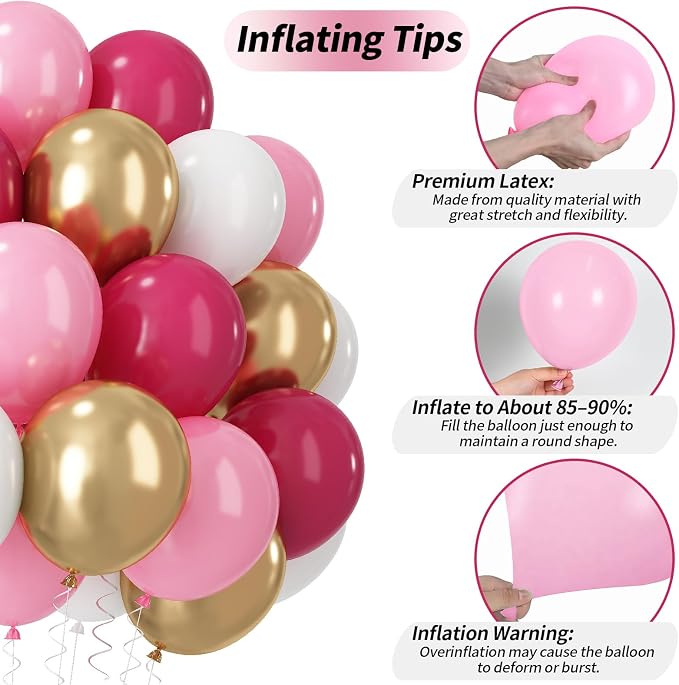 Pink and Gold Balloons - Image 6