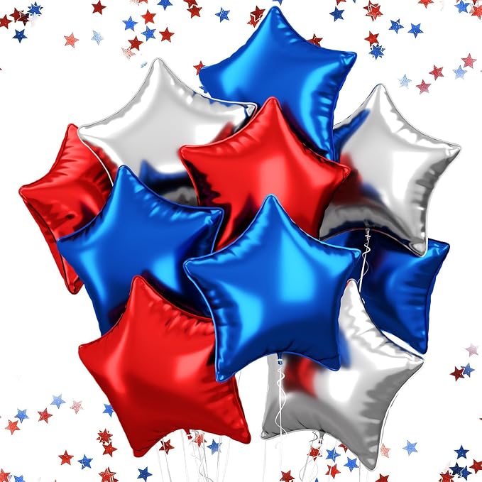 FEYG Star Balloons, Self-Sealing, by FEYG