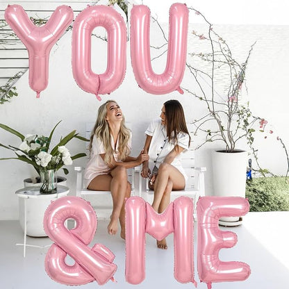 40 Inch Pastel Pink Letter Balloons, Baby Pink Giant Custom Foil Alphabet - Image 5