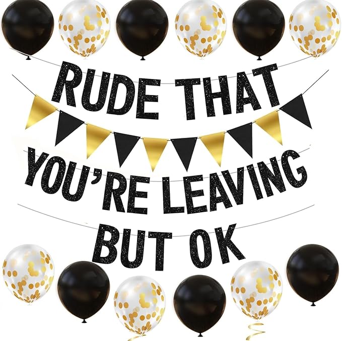 ADULLPONY Rude That You're Leaving But OK Banner by ADULLPONY