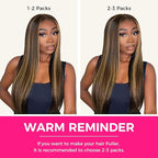 Lashey Seamless Clip in Hair Extensions Human Hair, 16 Inch 110g 7pcs Straight Balayage Chocolate Brown to Honey Blonde with Brown Root Highlight Clip in Hair Extensions for Women