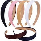 6 Pcs 1 Inch Thick Headbands for Women, Fashion Wide Headbands for Women, Trendy Elastic Cute Headband, Fall Head Bands for Women's Hair (6 Colors)