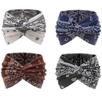 Extra Wide Headbands for Women Large Turban Headband Non Slip Boho Elastic Hairband Hair Twisted Knot Head Bands Accessories