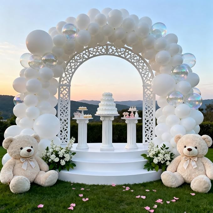 Patimate White Balloons 30pcs 18 Inch White Latex Party Balloons | Engagement - Image 6