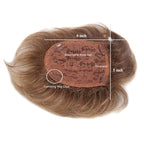 H&Bwig Men Short Toppers Hairpiece Clip in Hair Extensions for Covering White Loss Hair Toupee (Blonde)