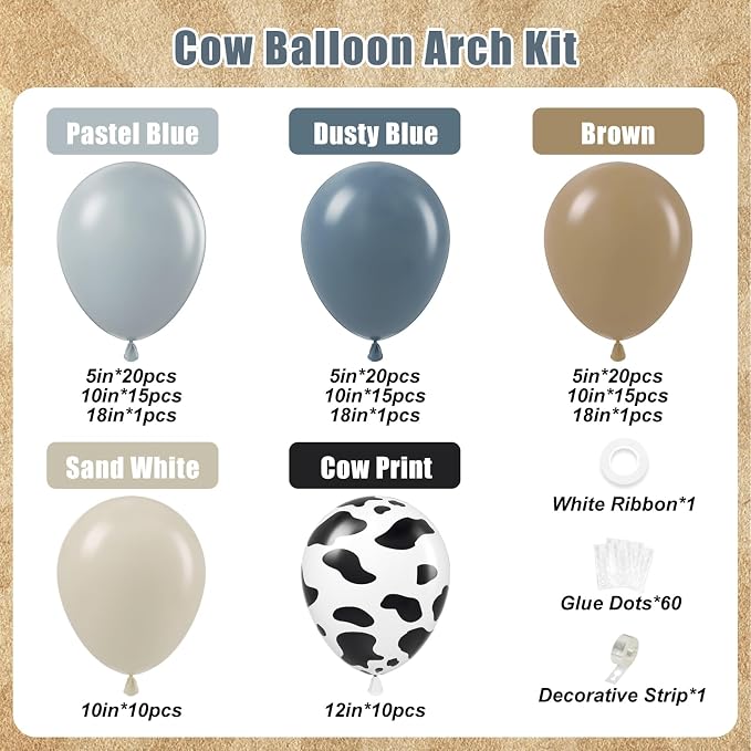 131pcs Cowboy Balloon Arch Kit - Image 2